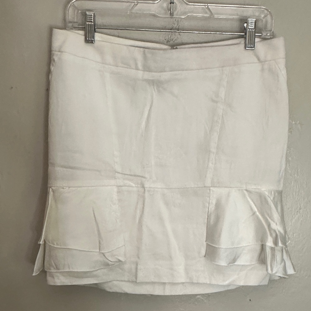 bebe White Mini Skirt